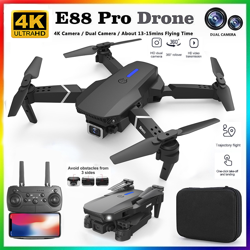 Kids Toys Helicopter - 2026 NEU E88 Professionelle HD 4K