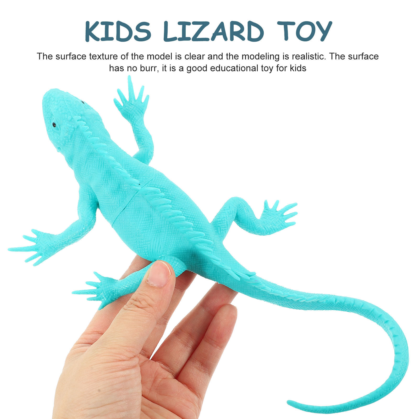 Kids Toys Vehicle - 4 Stück künstliche Eidechsen-Modelle, Eidechsen-Zubehör, Kinderspielzeug,