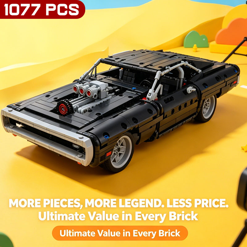 Kids Toys Delivery Today - Neues 1077-Teiliges Technik-Rennwagen-Bausteinset DIY Zusammenbaubares Bausteine-Spielzeug