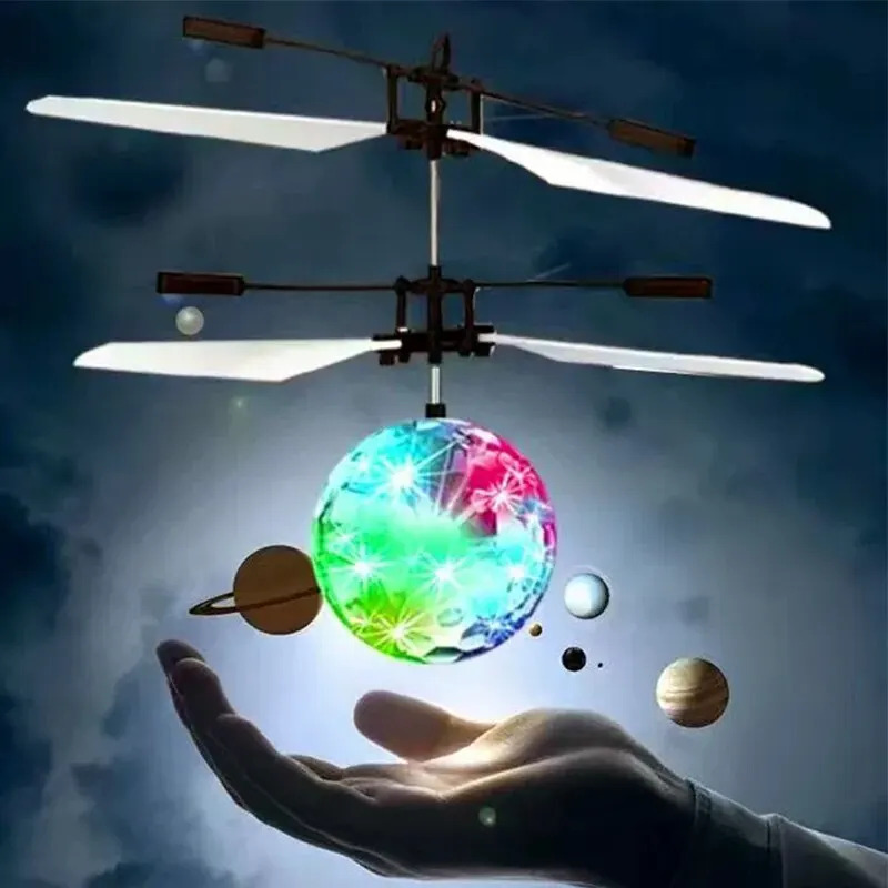 Kids Toys Unique - LED-Licht Kristallkugel mit Infrarot-Induktion, RC-Gestensteuerung, Farbwechselndes