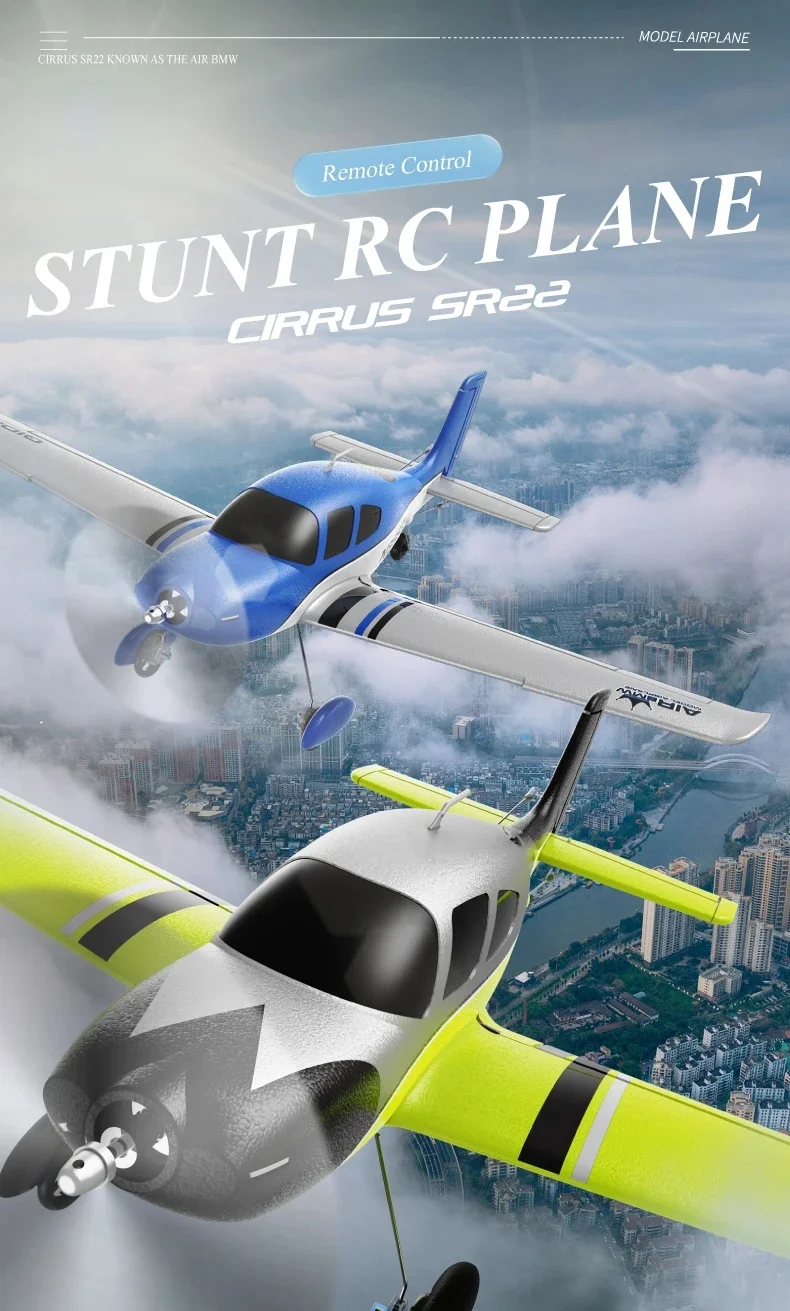 Kids Toys Helicopter - 52CM Großer Bürstenloser Ferngesteuerter Flugzeugkämpfer 4-Kanal-Flugzeug