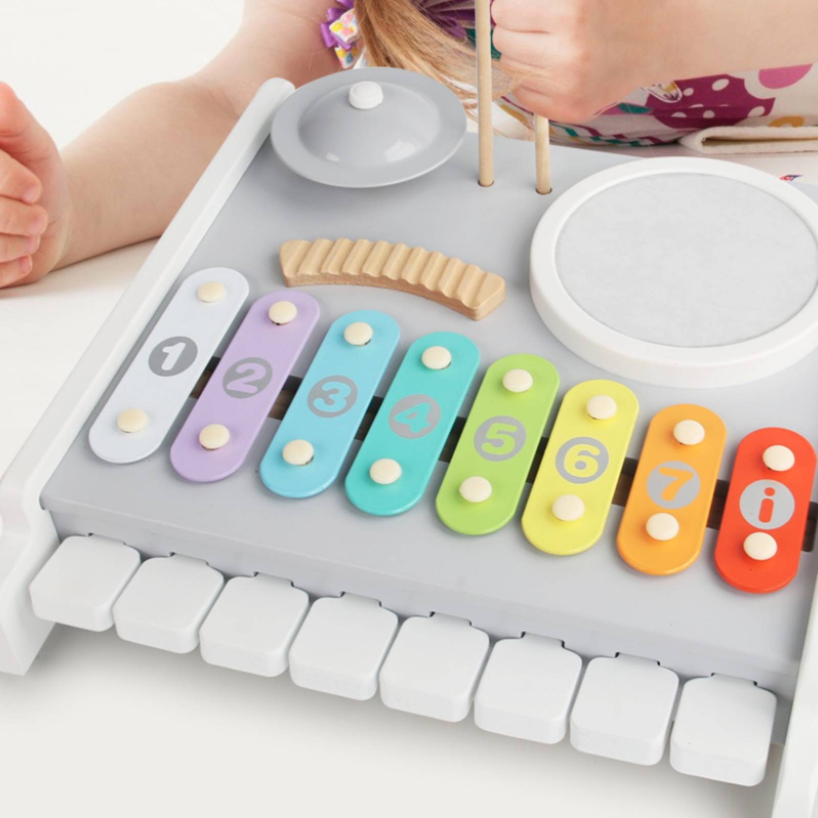 Kids Toys Xylophone - Klavier-Xylophon-Trommel-Spielzeug mit Schlägeln, Xylophon-Spielzeug für Kinder,