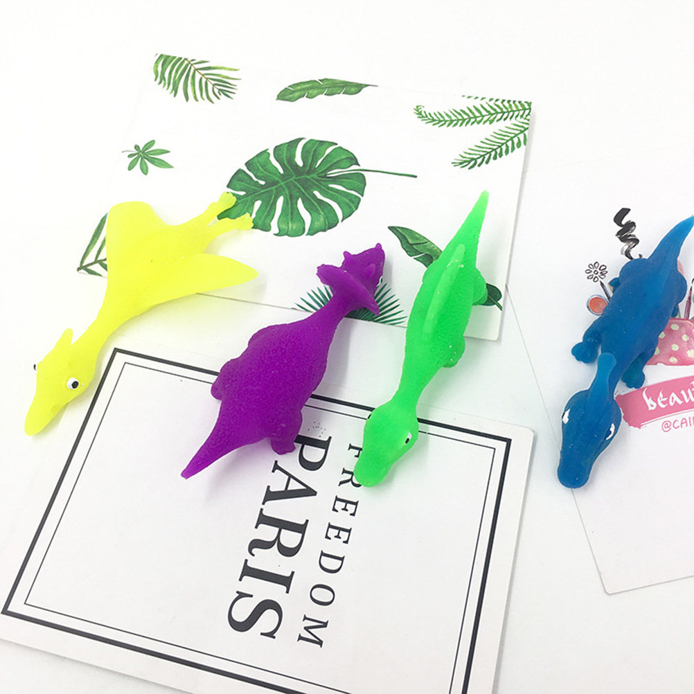 Kids Toys Vehicle - 12 Stück Kinder-Fingerspielzeug, Gummi-Dinosaurier, Mini-Flugmodelle zum
