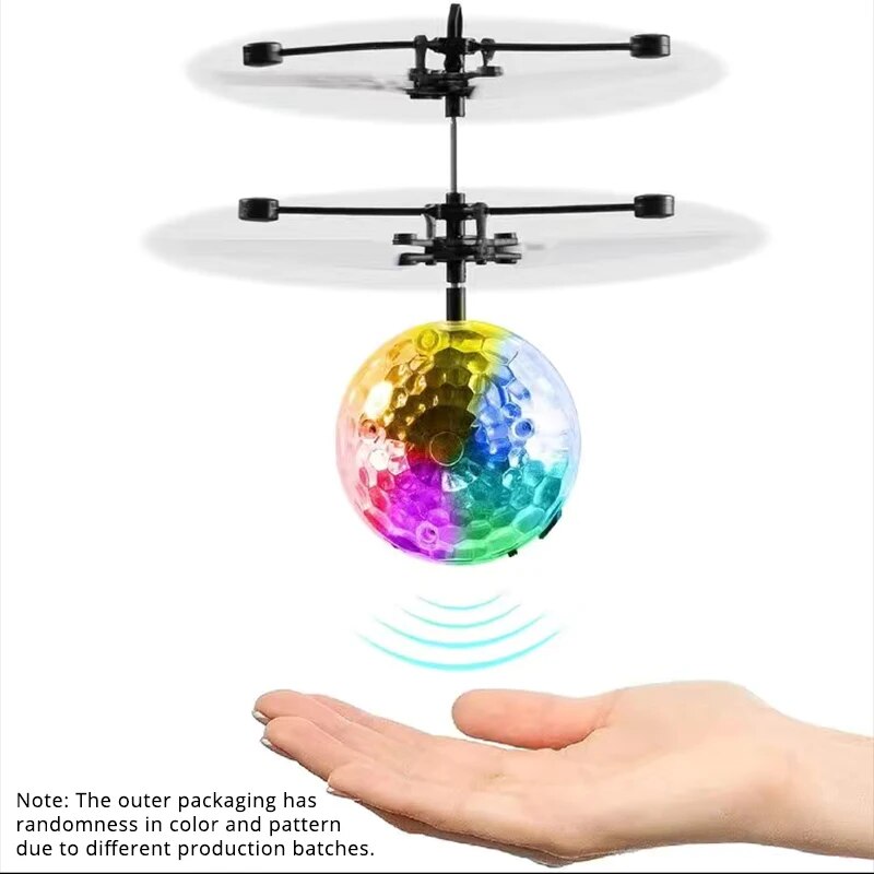Kids Toys Unique - LED-Lichtaufhängung, Kristallkugel, Infrarot-Induktion, RC-Gesteuerung, buntes leuchtendes