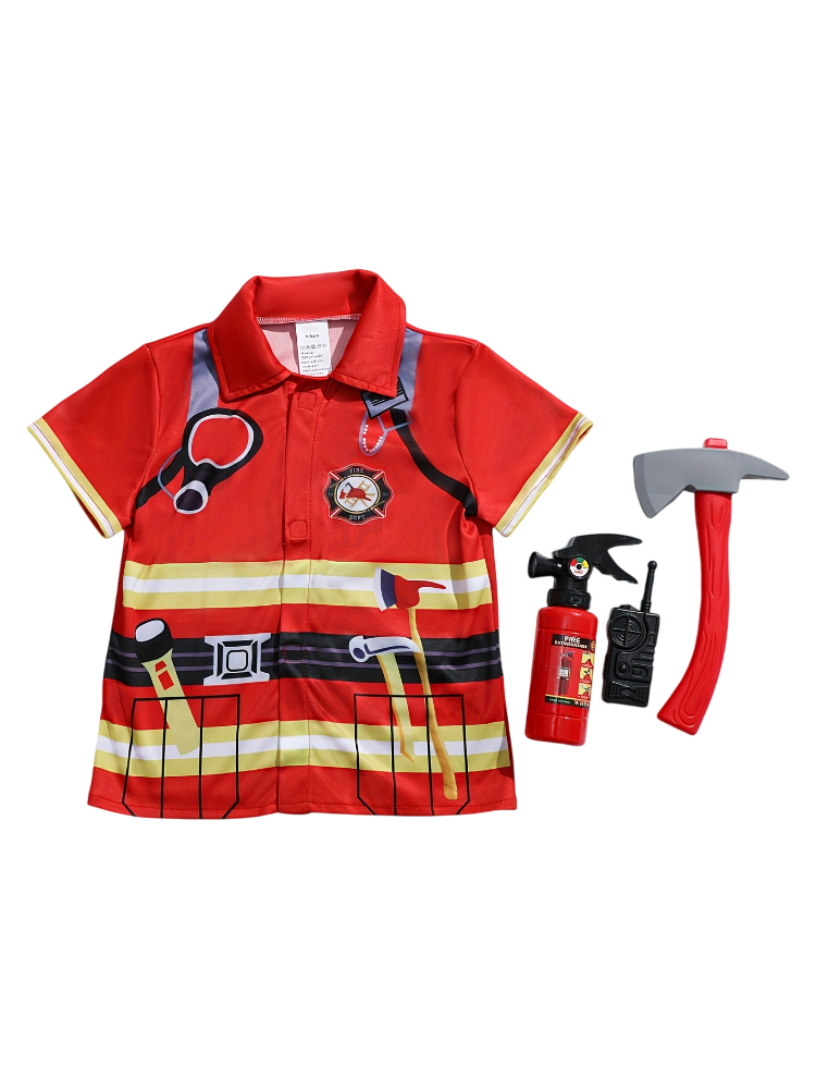 Kinder-Feuerwehrmann-Shirt mit – Kids Toys Supplier Bewertung und Preis