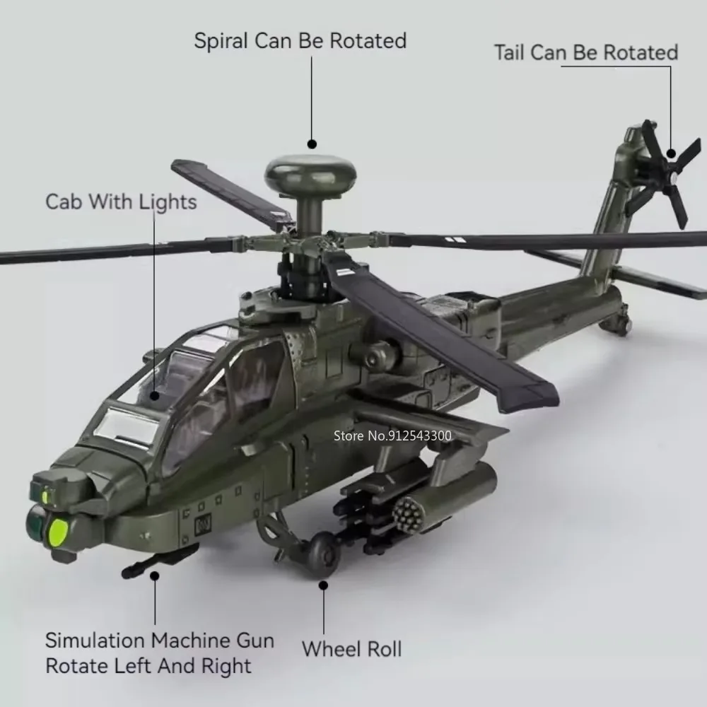 Maßstab 1:32 AH-64 Flugzeugmod – Kids Toys Vehicle Bewertung und Preis