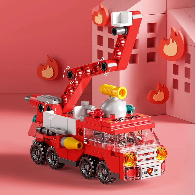 City Fire Car Bausteine für Ki – Kids Toys Helicopter Bewertung und Preis